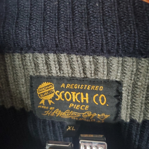 Scotch & Soda Knit full zip Sweater Men Size XL - Picture 3 of 5